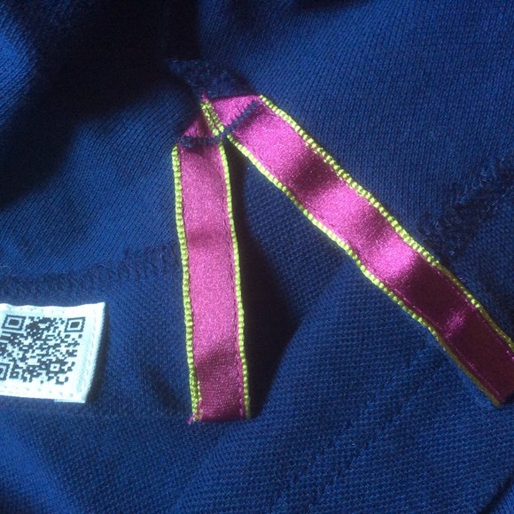 Robert Graham Blue Short Sleeve Cotton Polo with Blue on Blue Embroidery Size XL - Picture 11 of 11